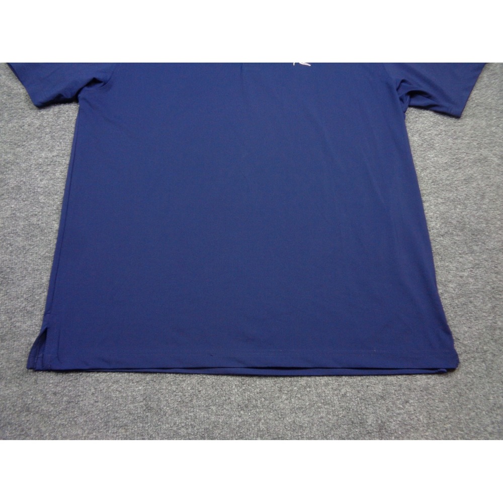 Rhoback Polo Shirt Mens Large Dark Blue Golf Polo Performance Stretch - Picture 5 of 12